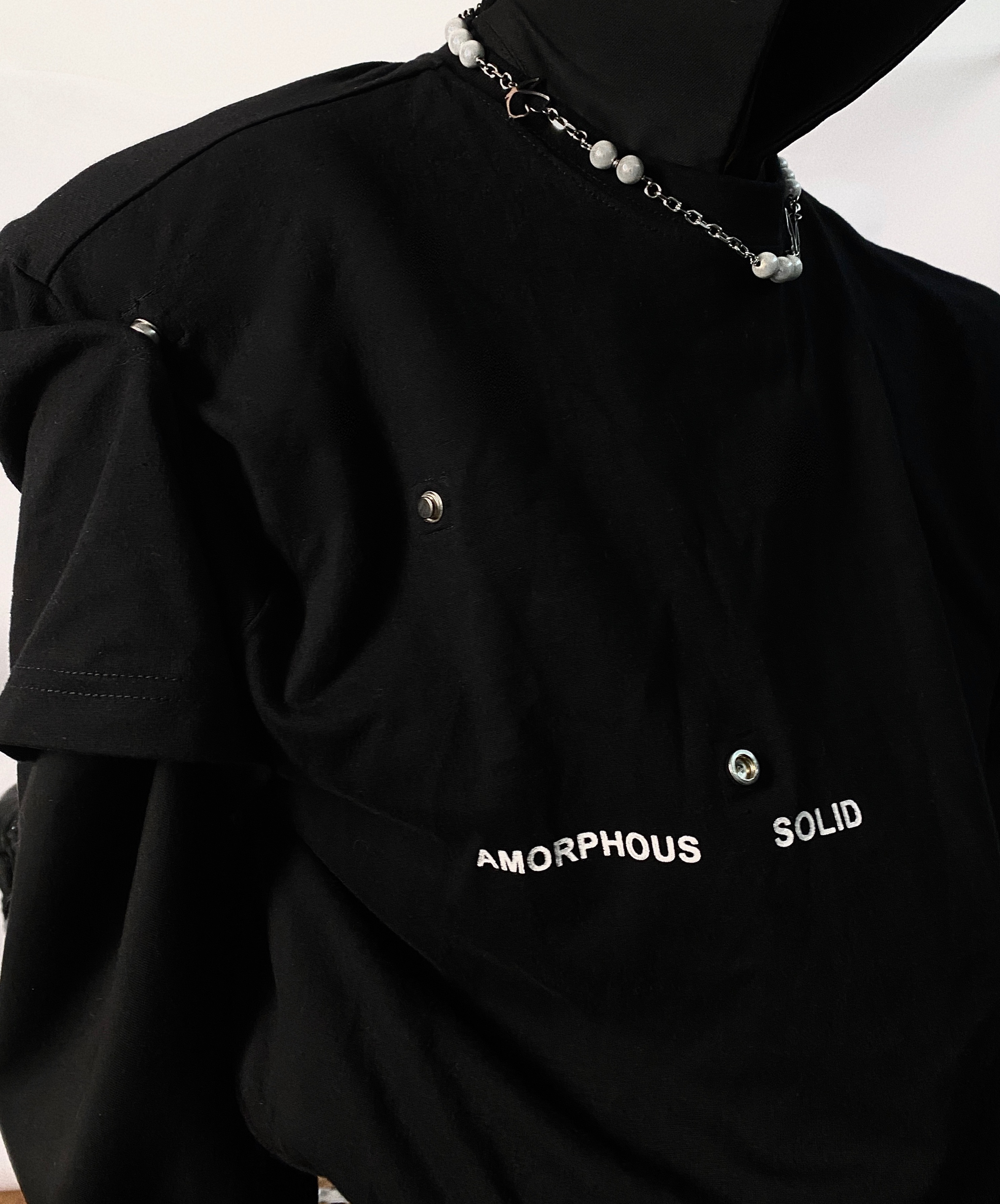 Culture小众INS潮夏季新款解构设计感圆领T恤高级感短袖男女上衣