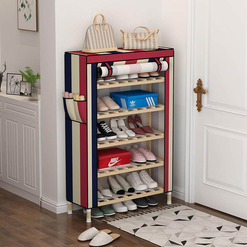 折叠鞋架简易家用防尘多层鞋柜收纳儿童大学生宿舍小型门口经济型