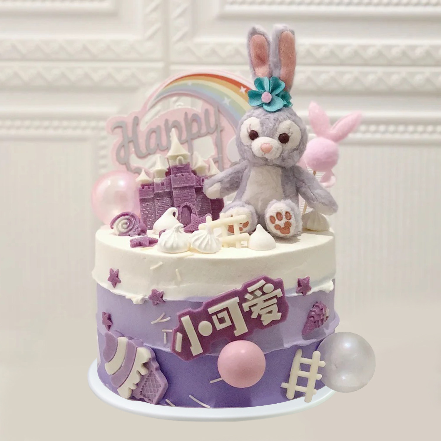 2021仿真生日蛋糕模型网红新款卡通小鹿创意流行仿真水果