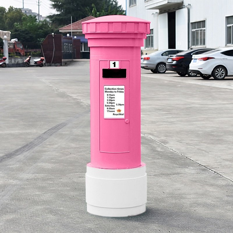新品英国复古邮筒创意铁艺工业邮箱大号落地其他特色工艺品