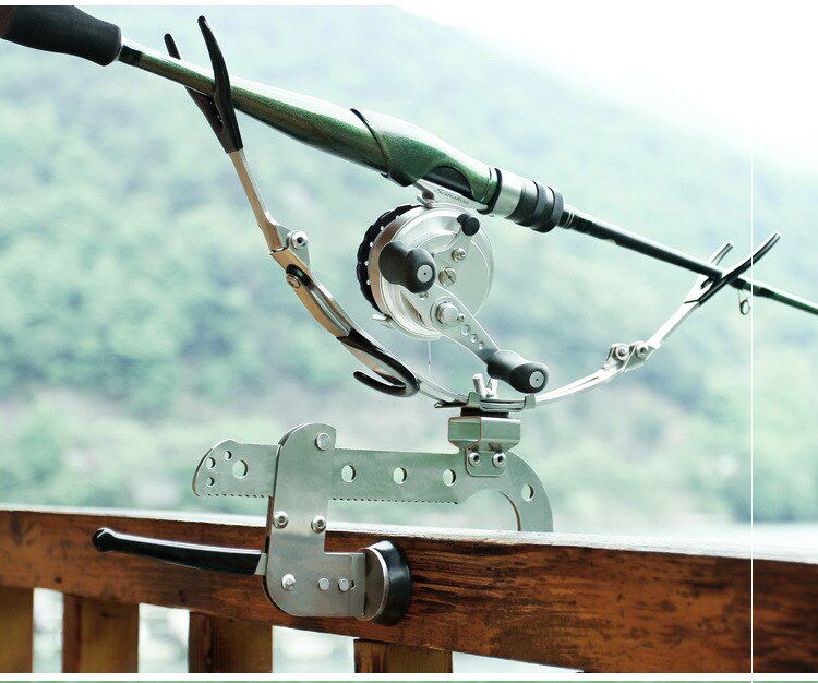 筏钓垂钓支架架架杆器鱼竿架栏杆钓竿夜钓支撑架其他垂钓用品