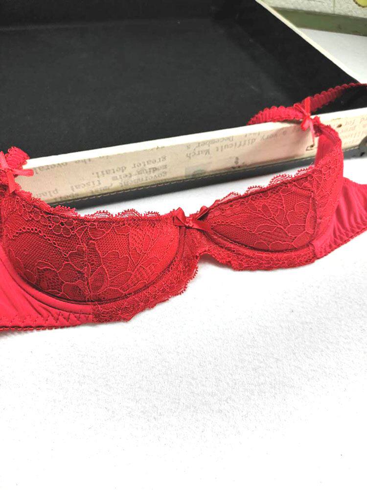 色韵聚拢情趣内衣蕾丝胸托胸罩欧美镂空下垂性感文胸