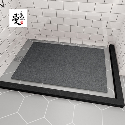 卫生间防滑地砖淋浴淋浴房房地板石耐磨垫脚石简约仿古砖包括文化石