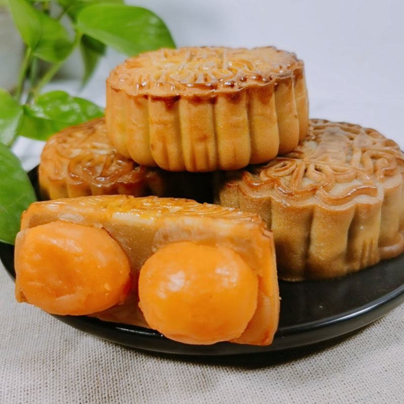 广州皇上皇酒家双黄咸蛋蛋黄莲蓉月饼五仁火腿月饼