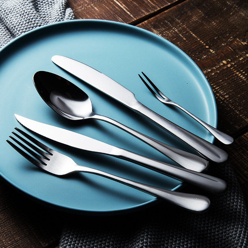 刀叉西餐餐具不锈钢加厚长柄牛排家用甜品沙拉西餐餐叉