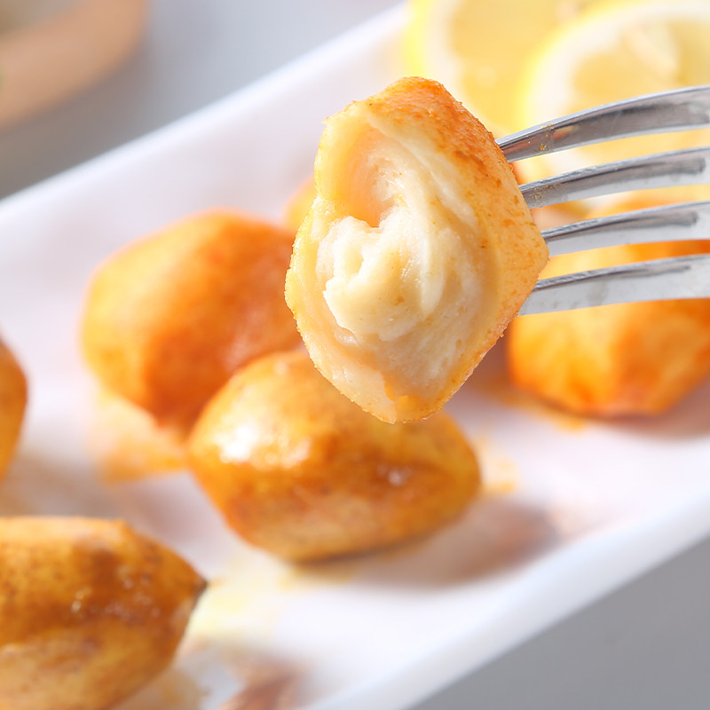 美味蛋白深海日式鱼丸咖喱鱼蛋健身低脂即食即食鱼零食