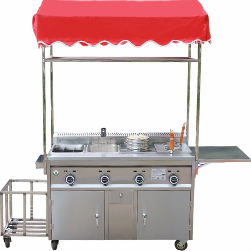 快餐餐车推车摆摊铁板烧小吃关东商用臭豆腐夜市烧烤车