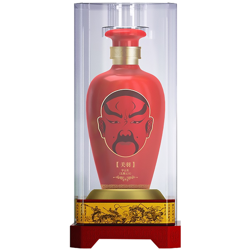 国粹52度桃园三英关羽500ml浓香香型粮食白酒白酒