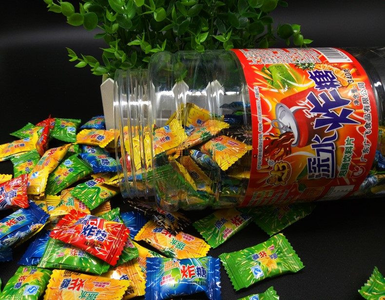 泡水深水糖弹爆炸果汽深水炸弹可以糖泡饮料老式传统糖果