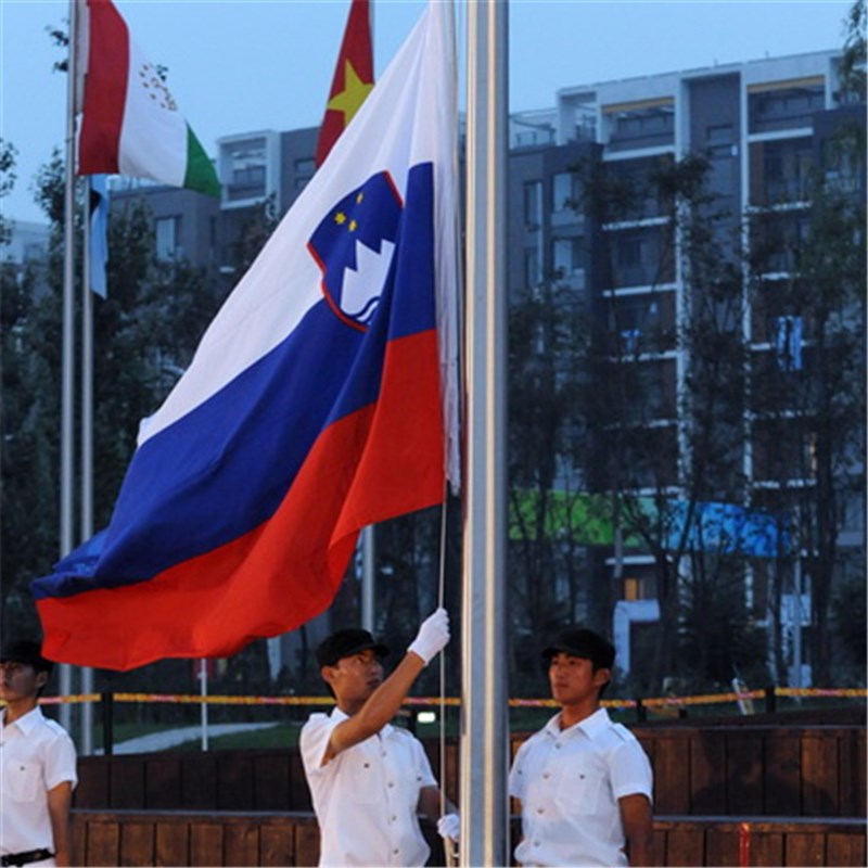包邮 现货3号192 128cmw文莱国旗外国旗彩旗手摇旗亚洲国旗串旗彩
