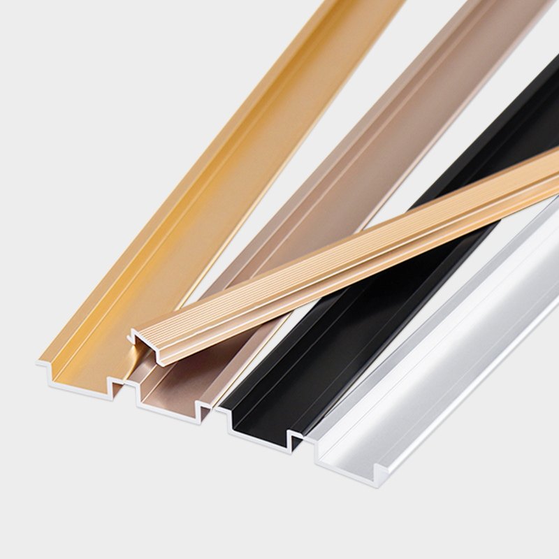 铝合金不锈钢几型吊顶卡槽压逢条背景墙金属字形装饰收边条