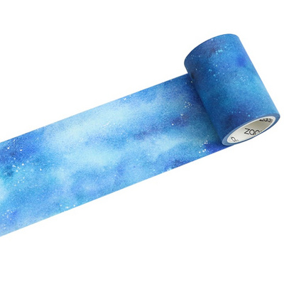 手账星空胶带小清新古风装饰贴纸盐系水彩建筑胶带