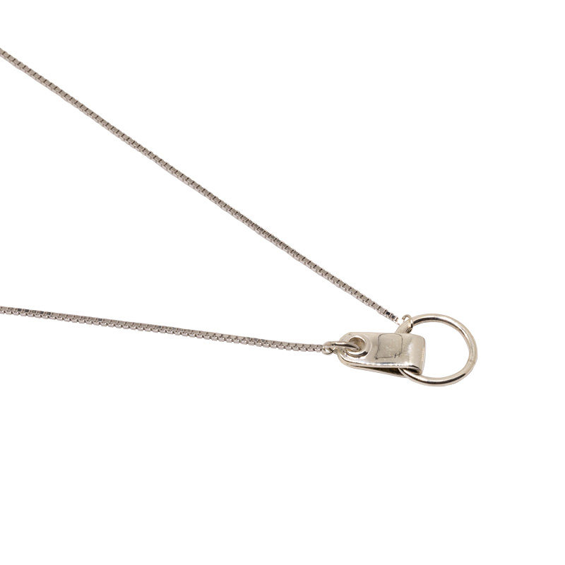 由子野丨明星同款易拉环项链纯银镀白金情侣款可叠戴潮酷炸街款