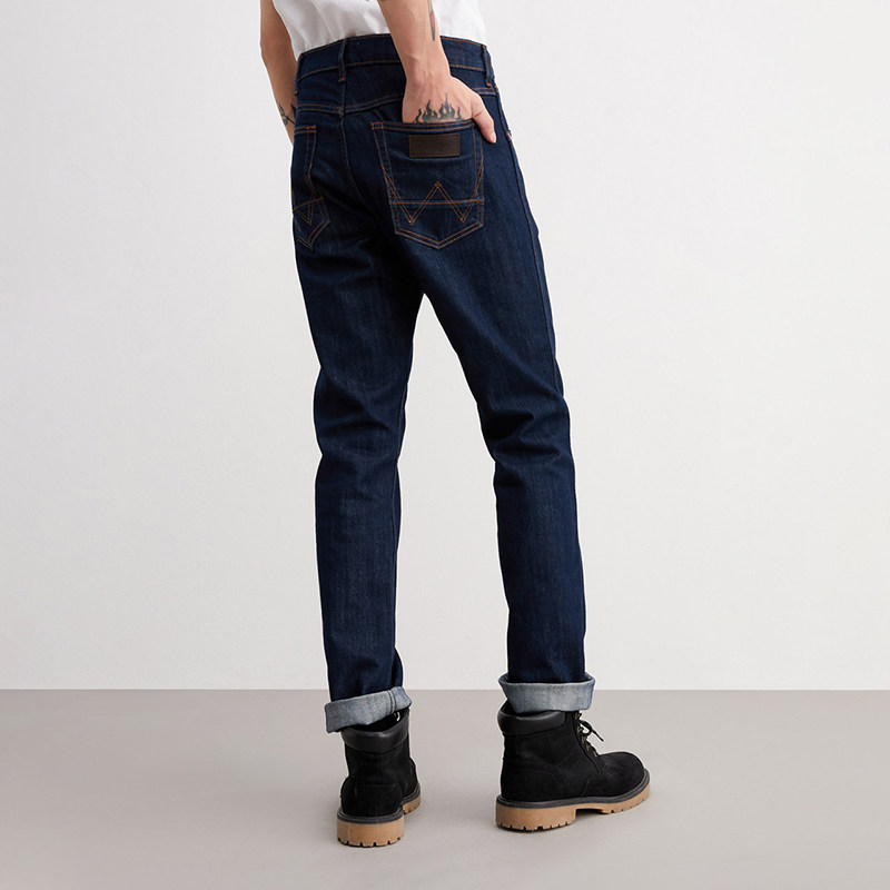 wrangler威格春夏新款中腰直筒舒适牛仔牛仔裤裤子牛仔裤