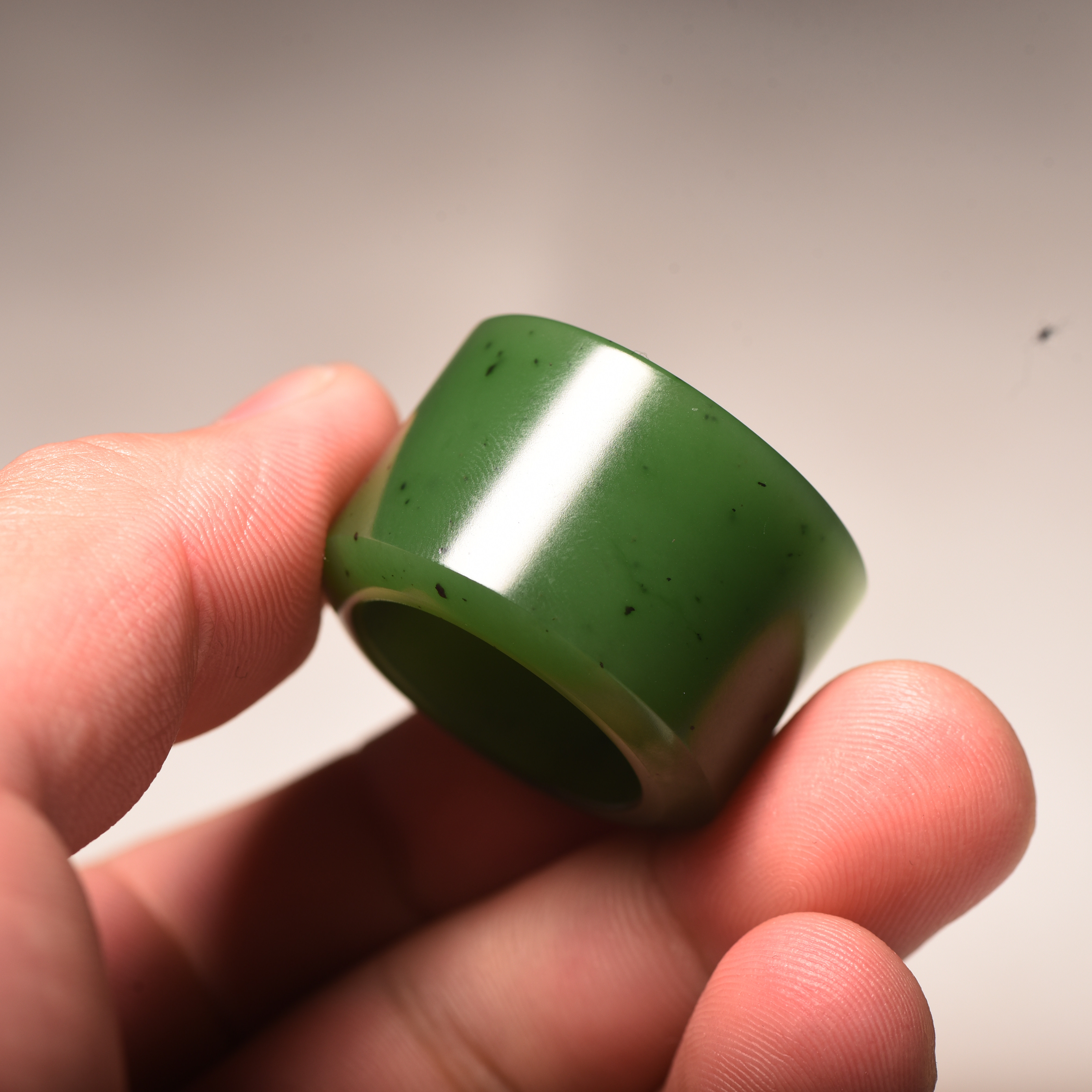 正宗新疆和田碧玉籽料扳指籽玉玉石男士手饰手饰