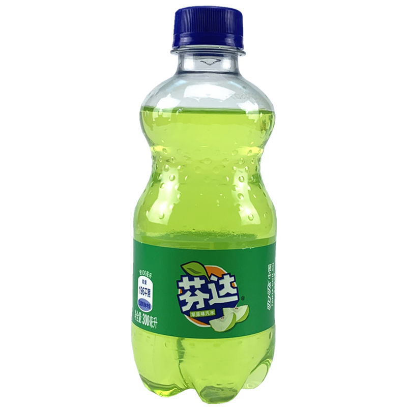 果味可口可乐迷你芬达苹果300ml碳酸饮料水果汽水碳酸饮料