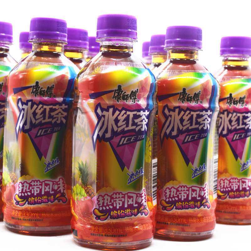 热带康师傅冰红茶风味330ml6瓶迷你水果果味茶饮料茶饮料