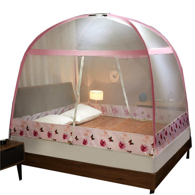 蒙古包蚊帐15m架子冬天1米单人欧式儿童安装家蚊帐