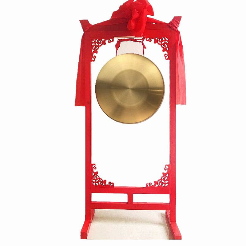 花窗锣配架厘米铜锣40cm集福开道开业落地锣带开道锣