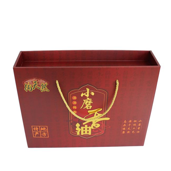 香油现货小磨芝麻油芝麻酱礼品盒装盒纸盒纸盒纸纸箱礼品盒