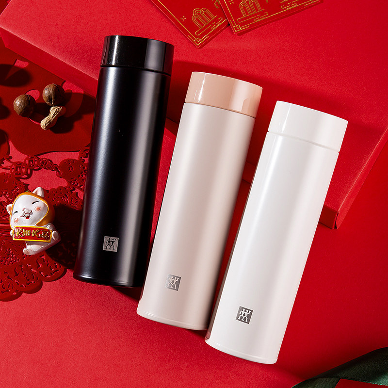 德国双立人保温茶滤杯真空保温杯便携不锈钢杯子学生保温杯