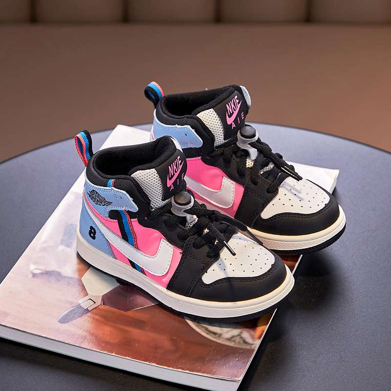 新款 潮鞋 运动加绒aj11休闲高帮 子男童2020年秋冬款 儿童二棉女童鞋