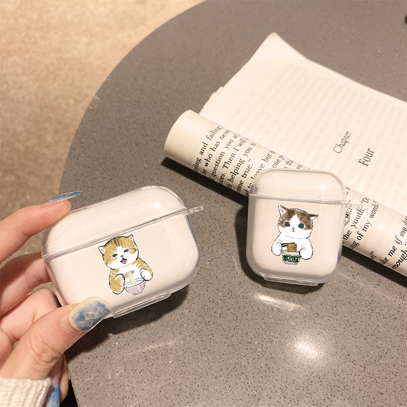 airpods保护猫咪趣味airpods2耳机可爱苹果airpodspro保护套耳机保护