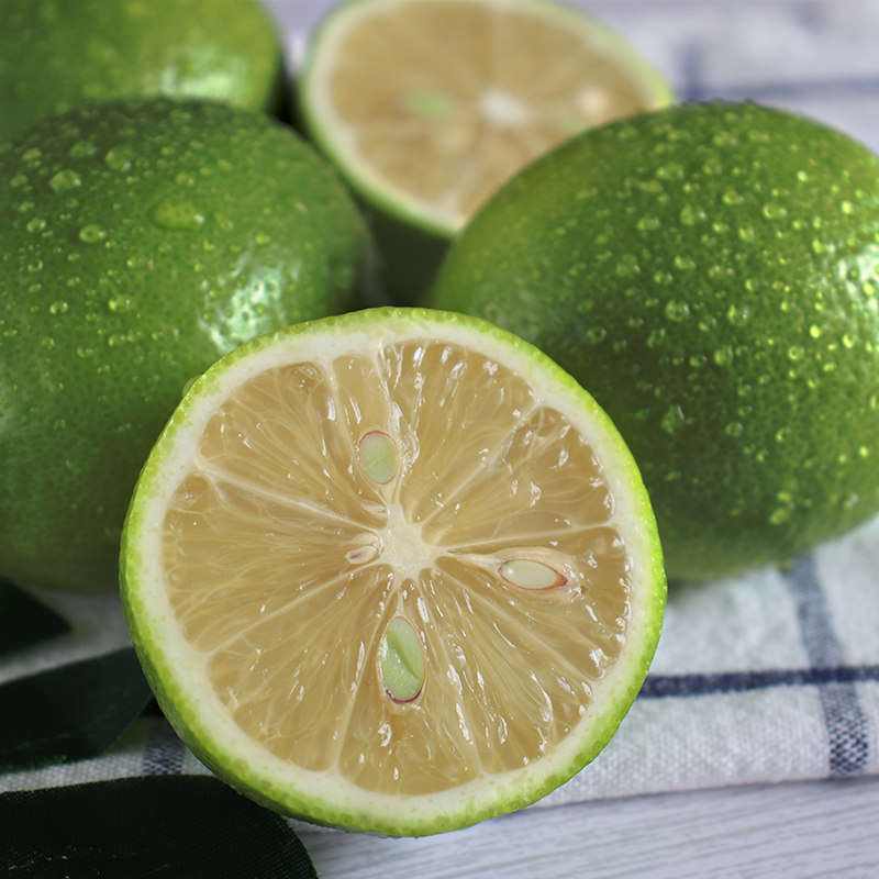 四季台湾四季青青柠檬24斤原箱屏东优力克柚香绿宝石柠檬
