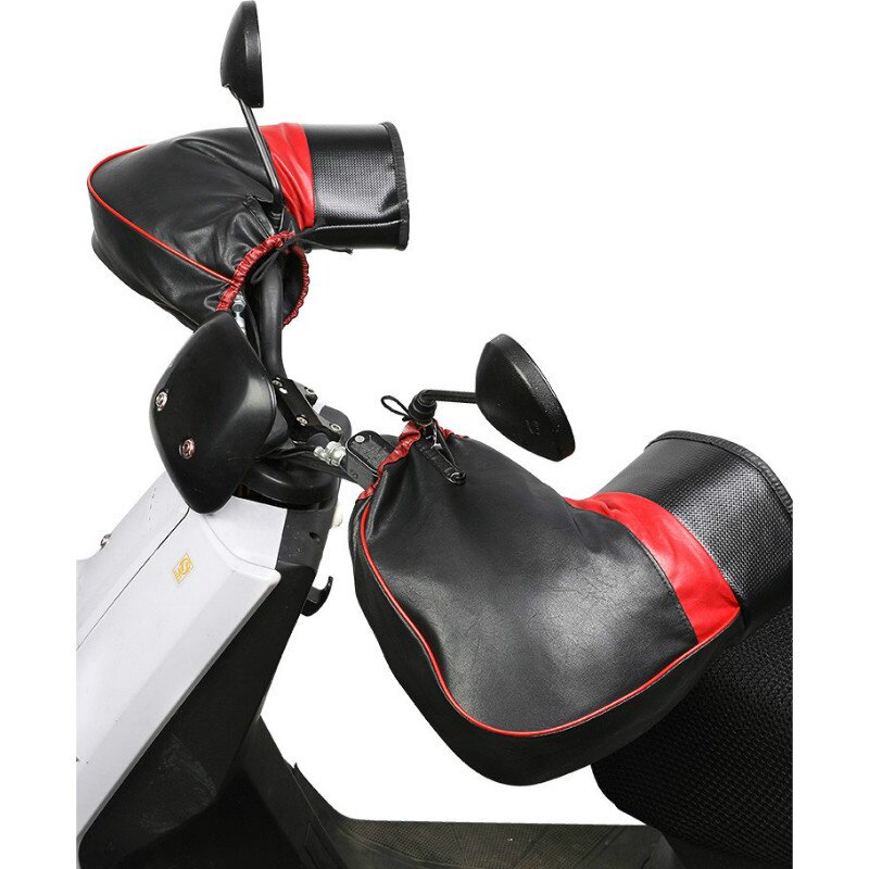 手套保暖电动摩托车把套手把拼接冬季时尚尺寸电动车手套