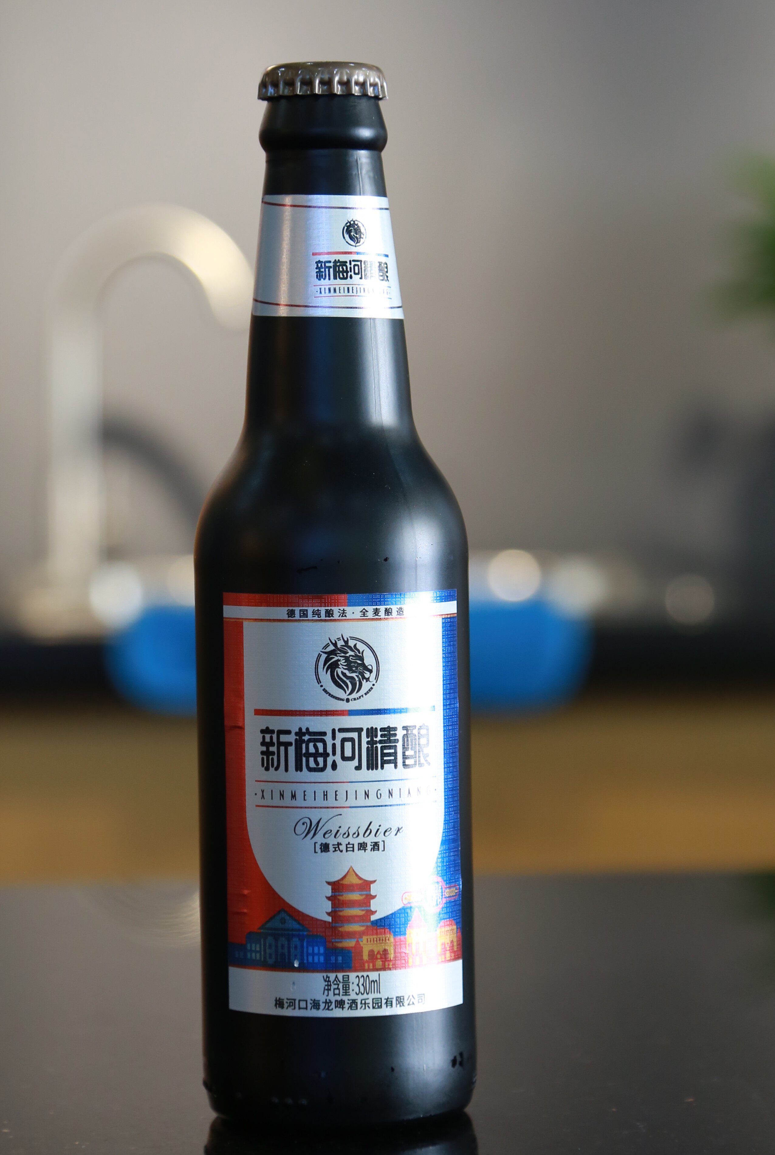 精酿梅河啤瓶玻璃瓶330ml德式白啤熟新梅河啤酒特产啤酒