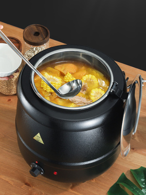 电子暖汤不锈钢电热自助餐汤炉保温汤锅粥锅酒店酒店餐具