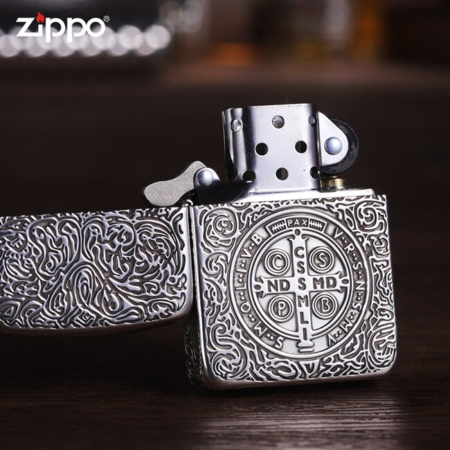 美国正品打火机zippo正版纯银康斯坦丁恶灵挽歌男士zippo