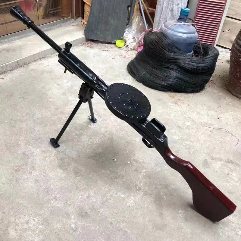 轻机枪影视舞台道具展览木质捷克把子机枪木制其他特色工艺品