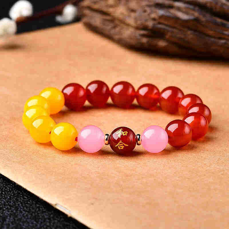 高端阁九艳增缘手链2运2人年人缘转0珠手串饰品贵t2红鸾桃花男奢