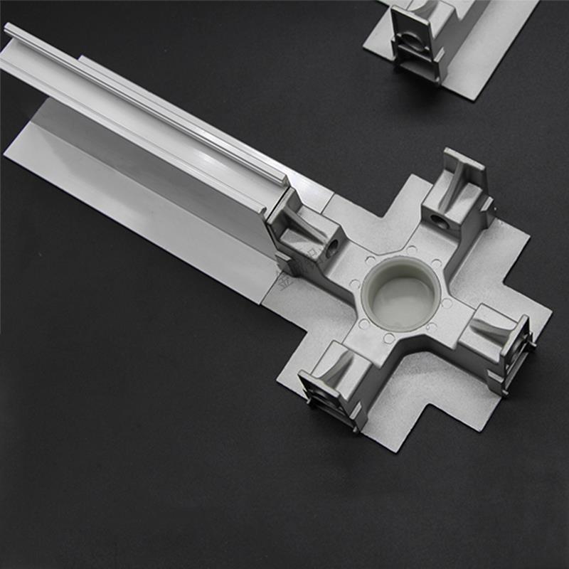 净化铝型材锌合金四通ffu龙骨十字接头吊顶无尘铝材