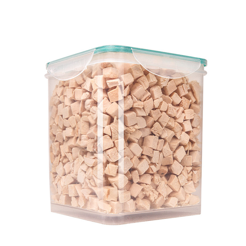 猫咪鸡胸肉冻干桶猫零食增肥发腮小肉干营养鸡肉粒鹌鹑大桶猫食粮