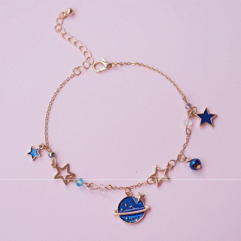 手链星月闰蜜闺蜜四人三人学生便宜一对可爱手链