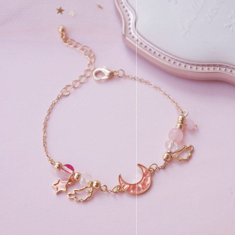 手链星月闰蜜闺蜜四人三人学生便宜一对可爱手链