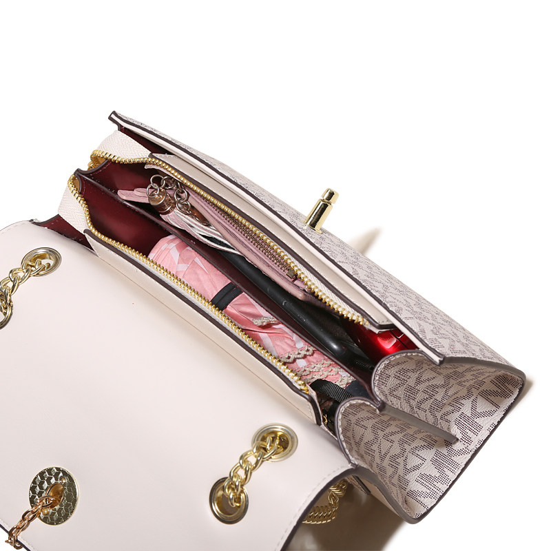 歌莉包轻奢单肩山茶花轻奢小花mkn皮具桔子广州女士包袋