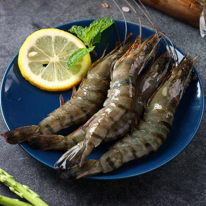 【拍2件发800g】越南黑虎虾鲜活冷冻