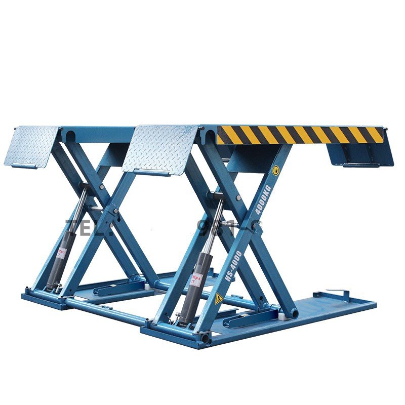 保养设备升降汽修液压双缸汽车小剪举升升机汽车升降机