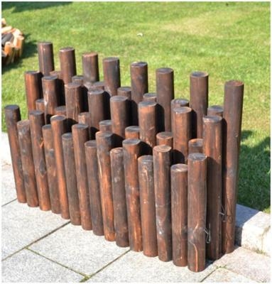 隔离草坪碳化篱笆菜园创意木桩栏木栅栏木木大型篱笆