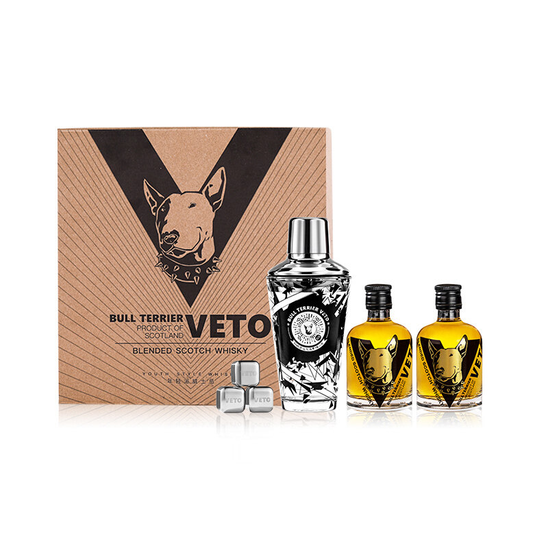 veto牛头调和威士忌酒创始人纪念礼盒盒装苏格兰原瓶威士忌