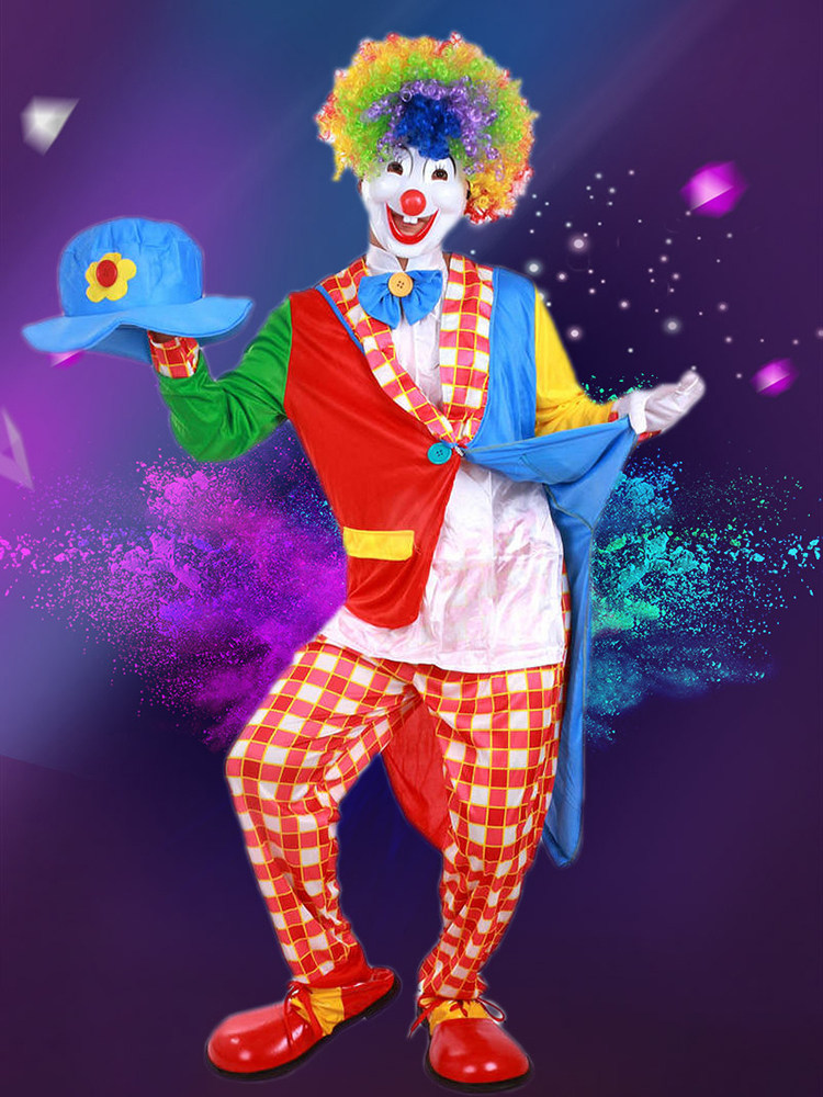 服装小丑化妆舞会魔术师表演道具燕尾装扮衣服服饰