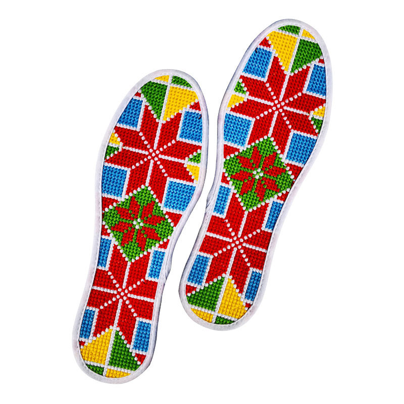 十字绣鞋垫成品仿自己绣纯手工全棉男士满绣2020年新款鞋垫儿加厚