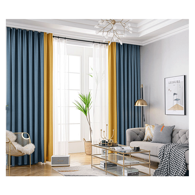 2020年加厚客厅简约北欧流行成品窗帘卧室新款定制窗帘