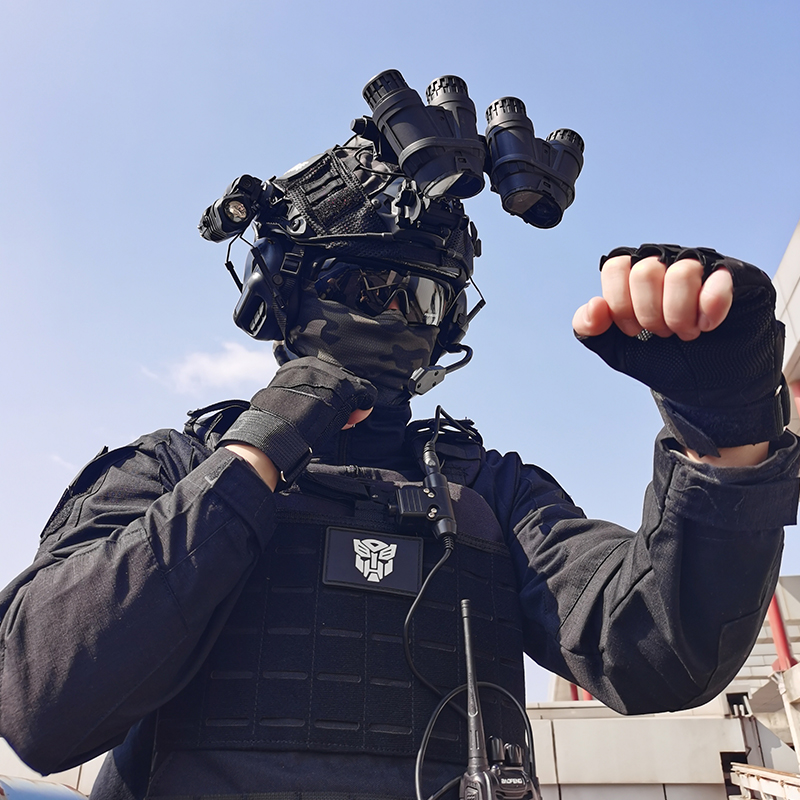 FAST战术头盔四目筒夜视仪套装军迷cos美式海豹maritime野战装备