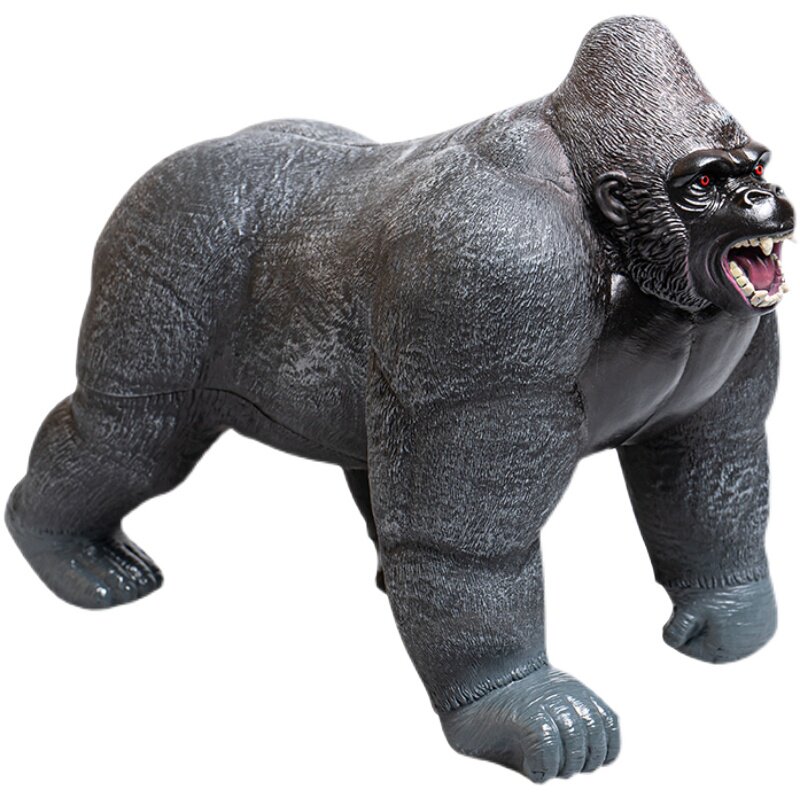 软胶大号大猩猩金刚玩具可骑仿真动物玩偶公仔仿真
