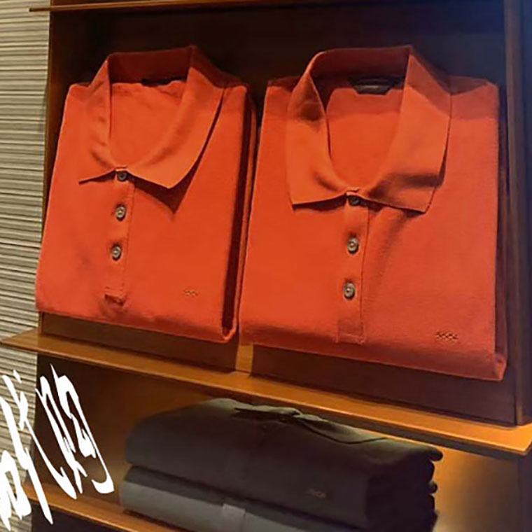 正品EZ Zegna杰尼亚polo衫长袖男t恤杰尼亚polo衫代购杰尼亚正品