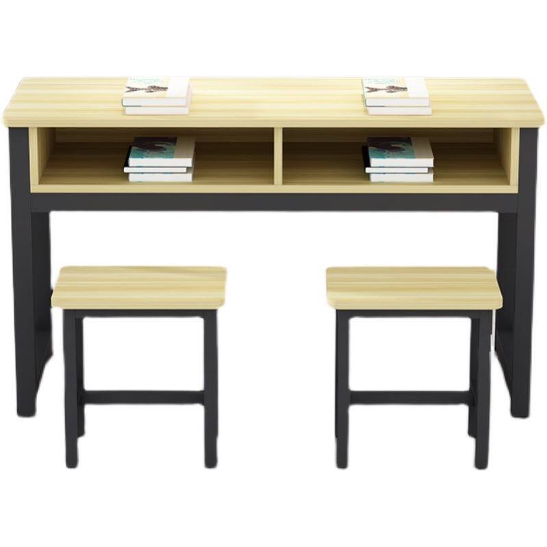 课桌会议双层双人培训班辅导学校抽屉椅生中小课桌椅